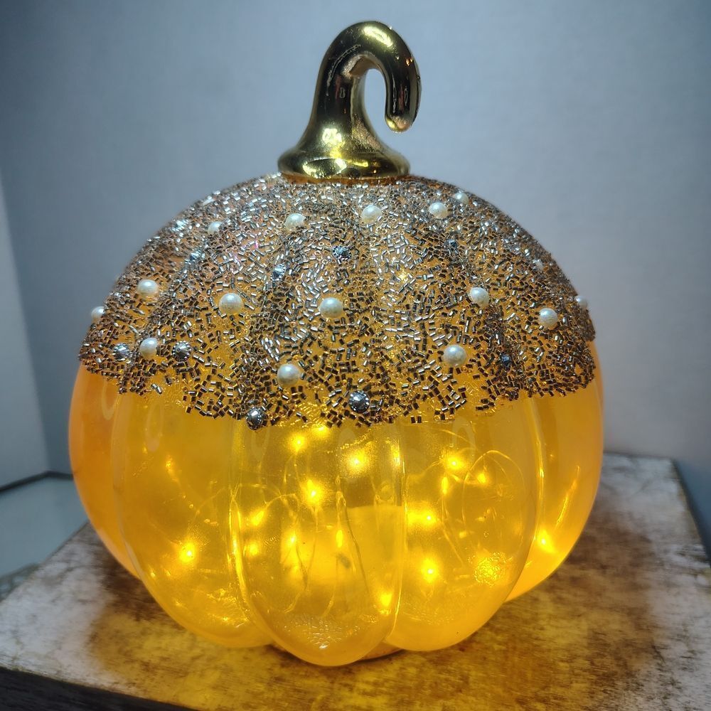 Gold andβSilver Decorative Pumpkin